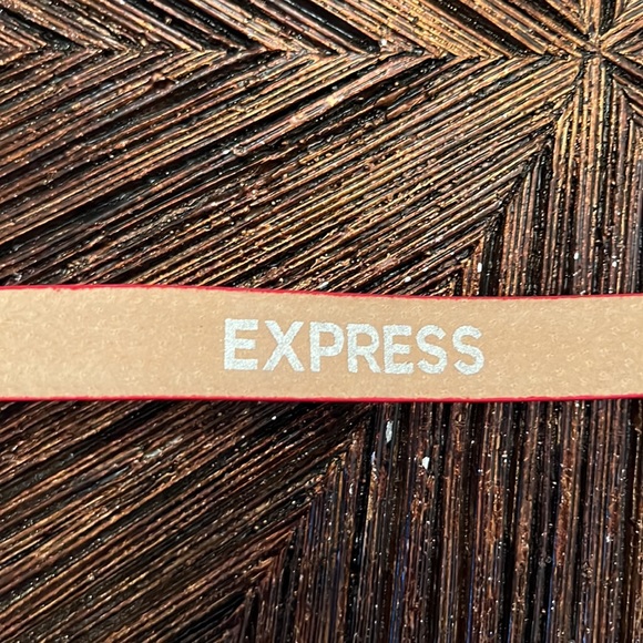 EXPRESS RED LEATHER BELT WITH RHINESTONE BUCKLE - Picture 8 of 8